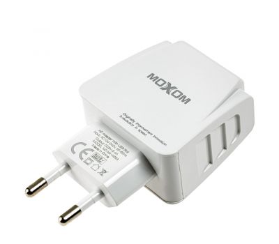 Зарядний пристрій Moxom MX-HC03 microUSB 2USB 2.4A білий 3172529