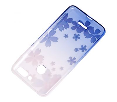 Чохол для Xiaomi Redmi 6 Glamour ambre синій "квіти" 3172153