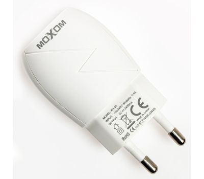 Зарядний пристрій Moxom KH-34 lightning 1USB/2.4A білий 3172487