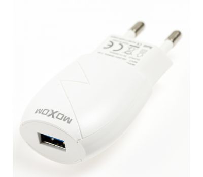 Зарядний пристрій Moxom KH-34 lightning 1USB/2.4A білий 3172488