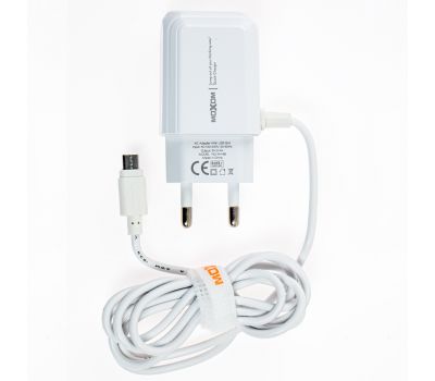 Зарядний пристрій Moxom KH-66 micro cable + USB/2.4A білий 3172522