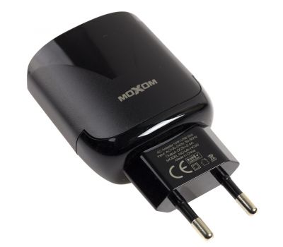 Зарядний пристрій Moxom MX-HC30 lightning 2USB/2.4A Auto-ID чорний 3172505