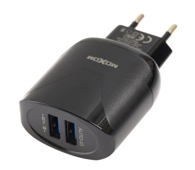 Зарядний пристрій Moxom MX-HC30 lightning 2USB/2.4A Auto-ID чорний 3172506