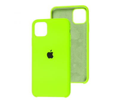 Чохол silicone для iPhone 11 Pro Max case brilliant green