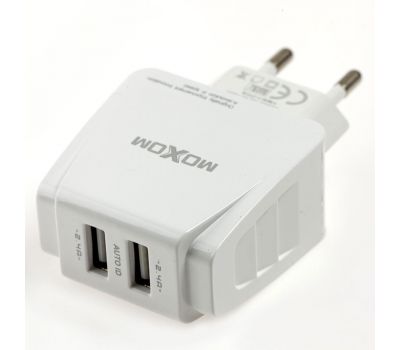 Зарядний пристрій Moxom MX-HC03 Type-C 2USB/2.4A білий 3172469