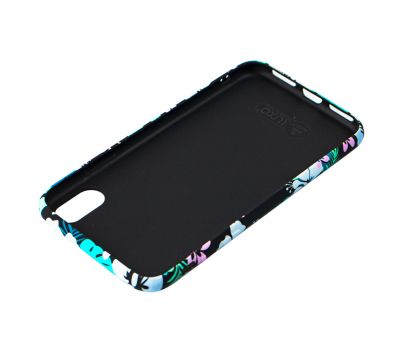 Чохол Luxo Face для iPhone X/Xs neon чорний з квітами 3172269