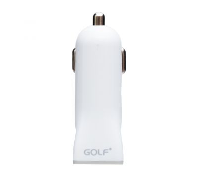 Автомобільний адаптер Golf GF-CQ1 QC3.0 1USB білий