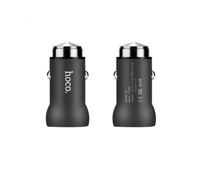 Автомобільний зарядний пристрій Hoco Z4 1USB Fast Charge 2.0/2.1A чорний