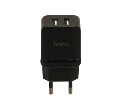 Мережевий адаптер Hoco C33A 2USB 2.4A чорний