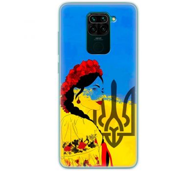 Чохол для Xiaomi Redmi Note 9 MixCase патріотичні українка у вишиванці