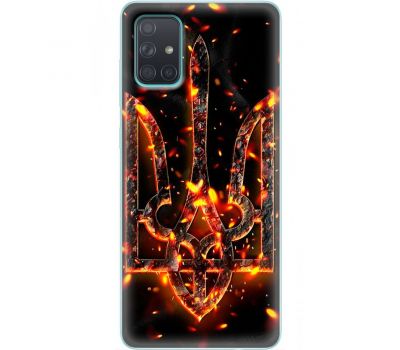 Чохол для Samsung Galaxy A71 (A715) MixCase патріотичні розпечень герб