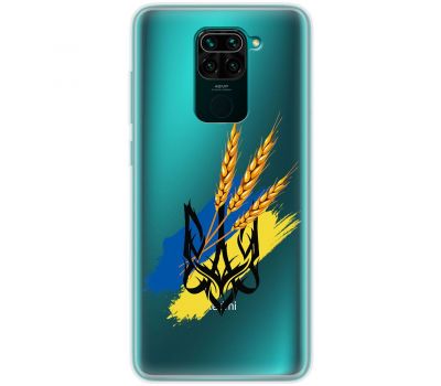 Чохол для Xiaomi Redmi Note 9 MixCase патріотичні герб із колосками