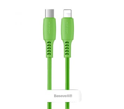 Кабель USB Baseus Colorful Type-C to lightning 18W 1.2m dreen зелений