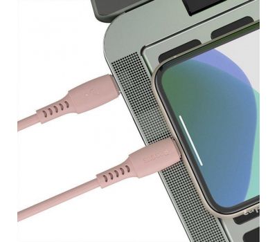 Кабель USB Baseus Colorful Type-C to lightning 18W 1.2m dreen рожевий 3174285