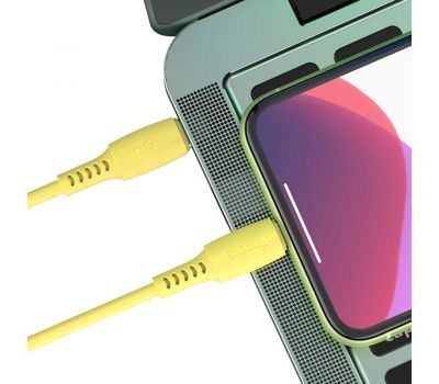 Кабель USB Baseus Colorful Type-C to lightning 18W 1.2m dreen жовтий 3174847