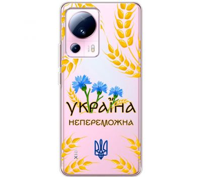 Чохол для Xiaomi 13 Lite MixCase патріотичні Україна непереможна