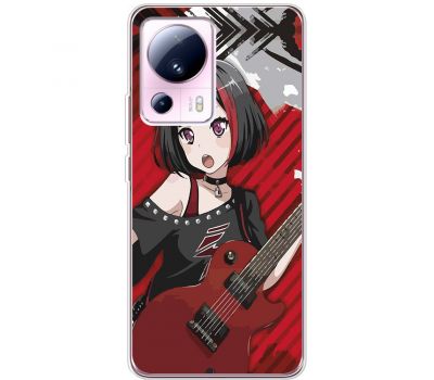 Чохол з аніме для Xiaomi 13 Lite MixCase дівчинка з гітарою