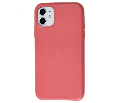 Чохол для iPhone 11 Leather classic "peony pink"