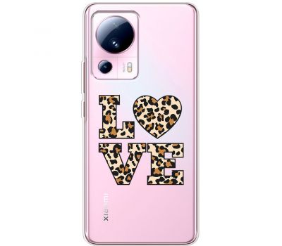 Чохол для Xiaomi 13 Lite MixCase Леопард love