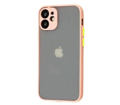 Чохол для iPhone 12 mini LikGus Totu camera protect рожевий