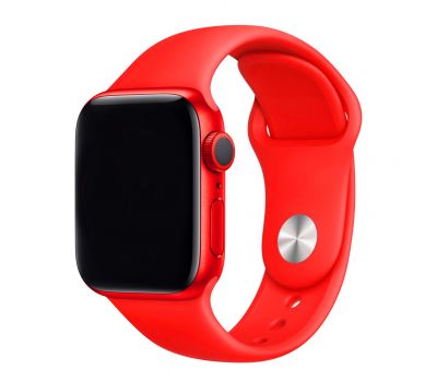 Ремінець для Apple Watch 38/40mm 130mm Silicone One-Piece червоний