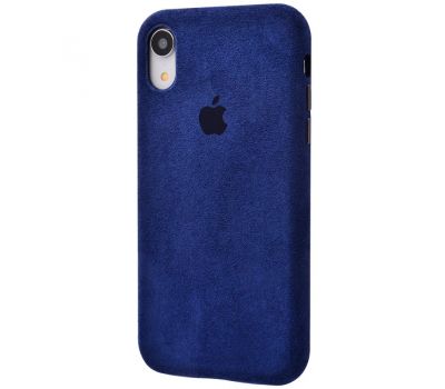 Чохол для iPhone Xr Alcantara 360 темно-синій 3177468