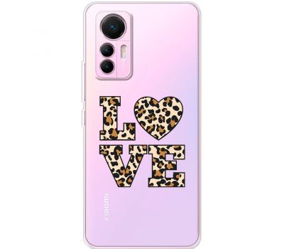 Чохол для Xiaomi 12 Lite MixCase Леопард love