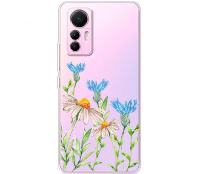 Чохол для Xiaomi 12 Lite Mixcase квіти волошки та ромашки
