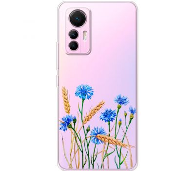 Чохол для Xiaomi 12 Lite Mixcase квіти волошки в пшениці