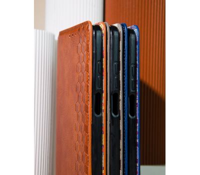 Чохол книжка для Samsung Galaxy A12 (A125) Getman Cubic коричневий 3189397