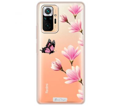 Чохол для Xiaomi Redmi Note 10 Pro Mixcase метелики квіти