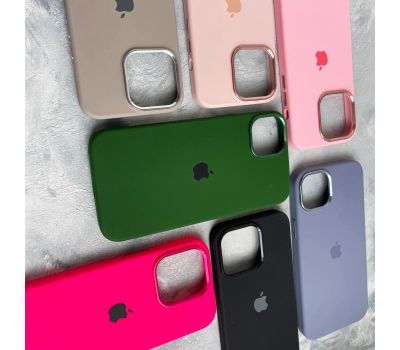 Чохол для iPhone 14 Pro New silicone Metal Buttons lavender gray 3190757