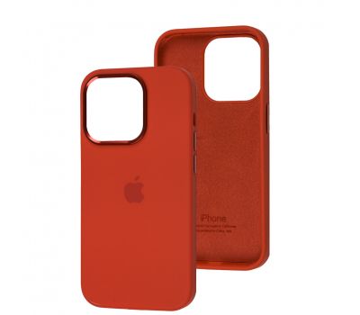 Чохол для iPhone 14 Pro New silicone Metal Buttons red