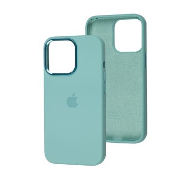 Чохол для iPhone 13 Pro New silicone Metal Buttons ice blue