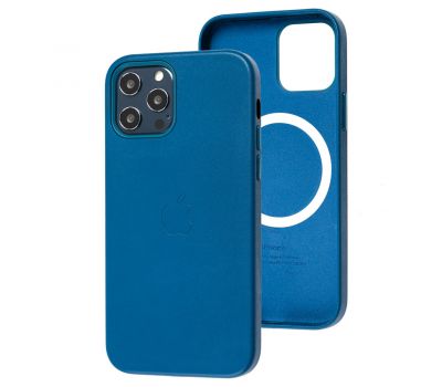 Чохол для iPhone 12 Pro Max Leather with MagSafe cosmos blue