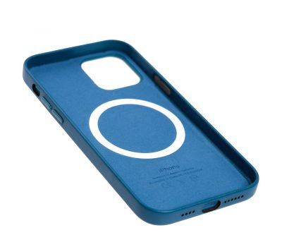 Чохол для iPhone 12 Pro Max Leather with MagSafe cosmos blue 3191826