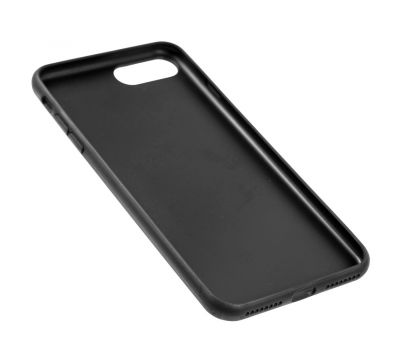 Чохол для iPhone 7 Plus / 8 Plus шкіра метал чорний 3191289