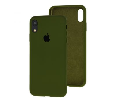 Чохол для iPhone Xr Silicone Full army green