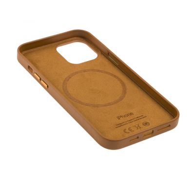 Чохол для iPhone 12 Pro Max Leather with MagSafe saddle brown 3191835