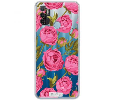 Чохол для Oppo A53 / A32 / A33 Mixcase квіти міграція півонії