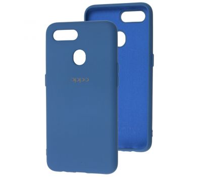 Чохол для Oppo A5s/A12 Silicone Full синій/navy blue