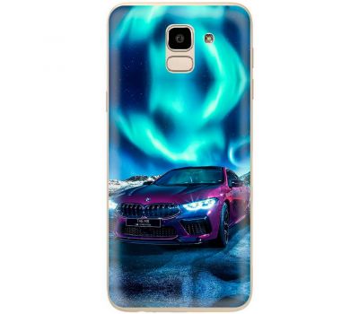 Чохол для Samsung Galaxy J6 2018 (J600) MixCase авто бмв бордова