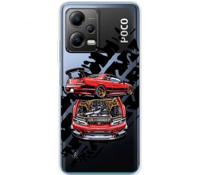 Чохол для Xiaomi Poco X5 / Note 12 5G MixCase машини red car