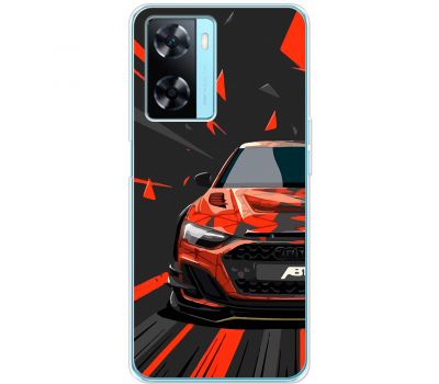 Чохол для Oppo A57s MixCase машини червона car