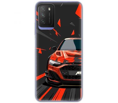 Чохол для Xiaomi Poco M3 MixCase машини червона car