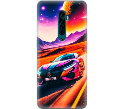 Чохол для Oppo Reno 2 MixCase машини в горах