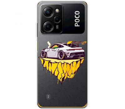 Чохол для Xiaomi Poco X5 Pro / Note 12 Pro Speed MixCase машини white car