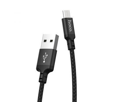 Кабель USB Hoco X14 Times Speed ​​microUSB 2m чорний 3195046
