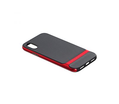 Чохол Rock Royce Series для iPhone X/Xs чорно-червоний 3195691