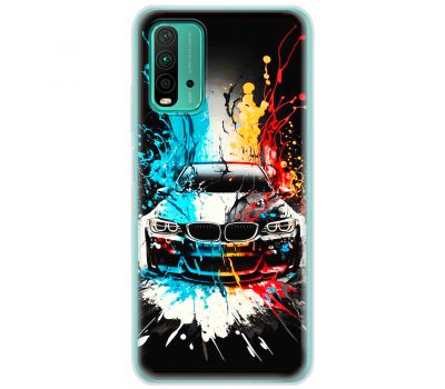 Чохол для Xiaomi Redmi 9T MixCase машини mix color bmw